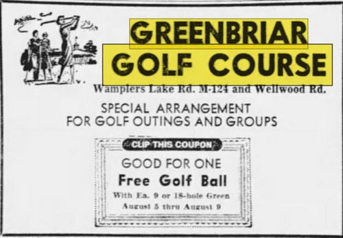 Greenbriar Golf Course (Greenbriar Golf & RV Park) - Jul 31 1968 Ad